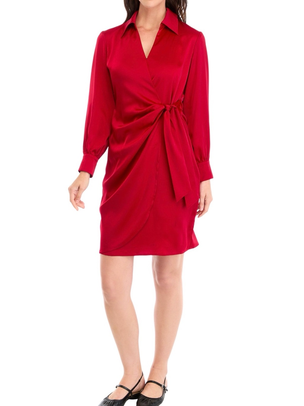 The Limited Red Wrap Dress